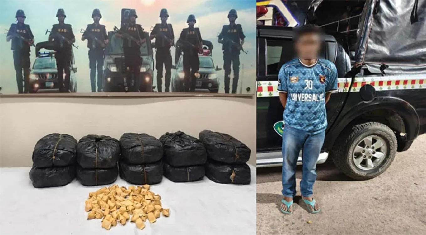 Drug dealer arrested with 20 kg of Marijuana in Chittagong