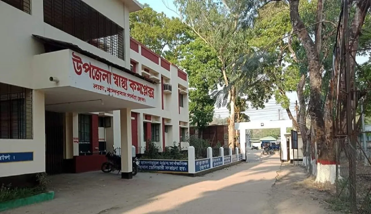 Lama Upazila's 50-bed Health Complex is struggling to serve 3 lakh people, admitting over 100 patients daily. : Photo Mongching Pra Marma, Lama (Bandarban) Correspondent