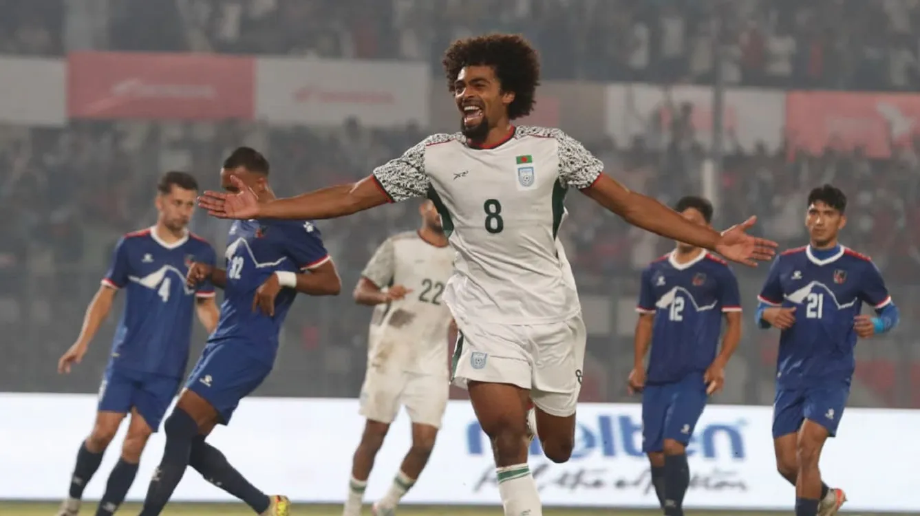 Late Heartbreak! Hamza's Bicycle Kick and Panenka Not Enough as Bangladesh Held to 2-2 Draw by Nepal