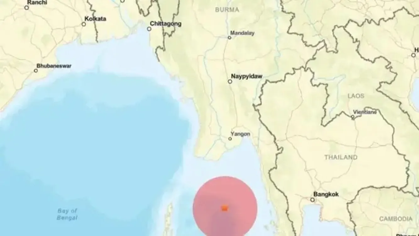 5.3 Magnitude Earthquake Hits Off Myanmar Coast, Felt in Thailand