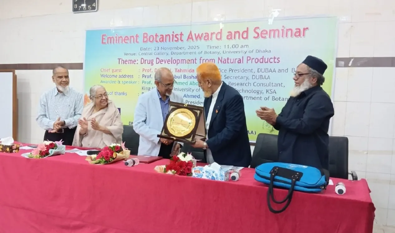 DUBAA Honours a Botany Alumnus as an Eminent Botanist