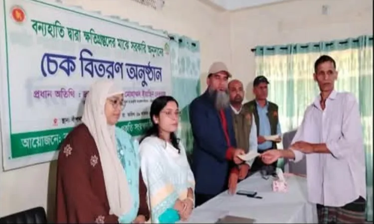 Farmers affected by wild elephant attacks receive aid checks