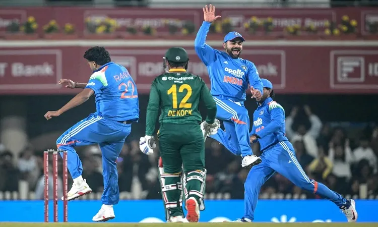 Kohli Century, Rana's Firepower Seal Thrilling 17-Run Victory for India Over South Africa