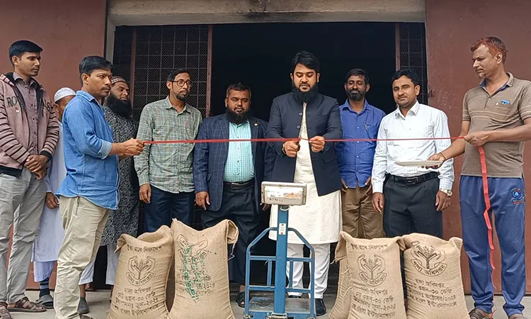 Internal paddy and rice procurement has been inaugurated in Porsha: Photo Porsha (Naogaon) Representative