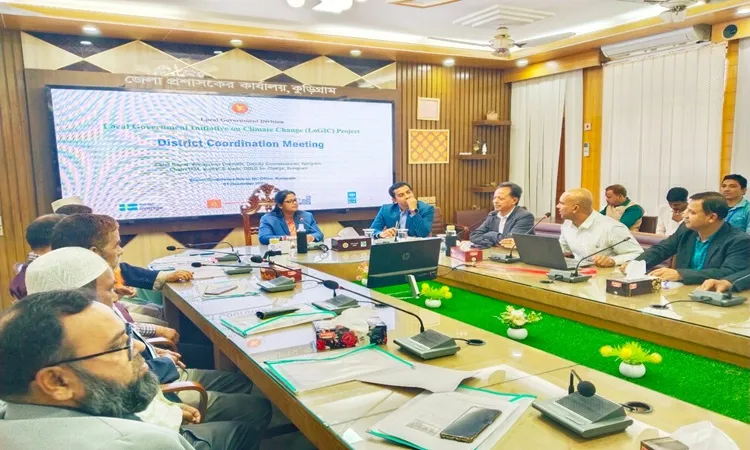 Coordination meeting of LOGIC project in Kurigram to address climate change risk