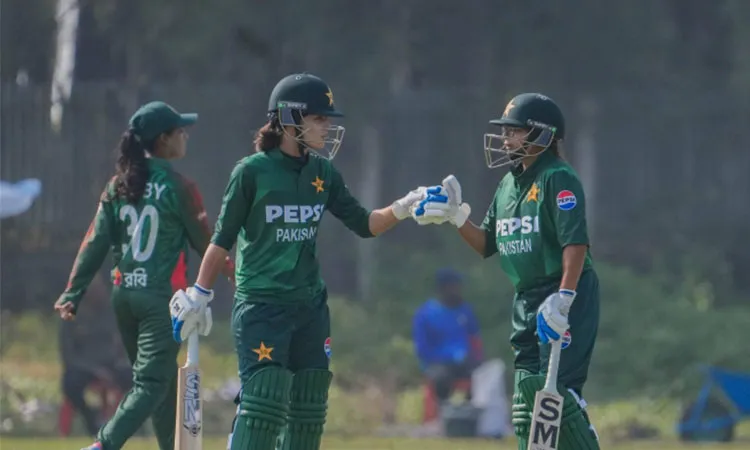Pakistan U19 Women Edge Bangladesh by 13 Runs in Low-Scoring T20 Thriller