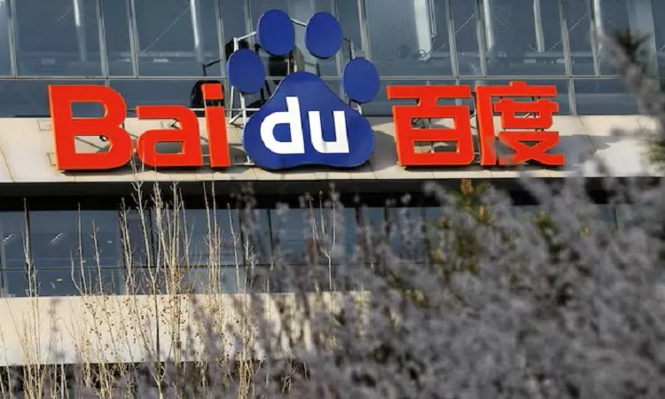 A sign of Baidu is pictured at the company's headquarters in Beijing, China: Photo collected