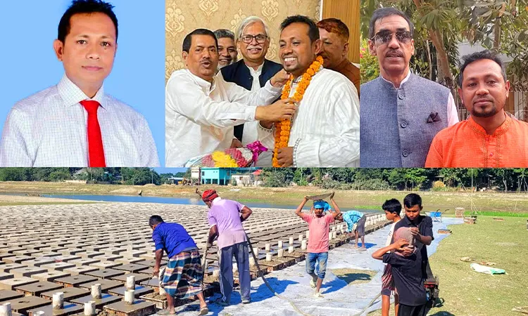 Sunamganj UP Chairman Faces Extortion Allegation for Tk 9.66 Crore Road Project; Work Obstructed