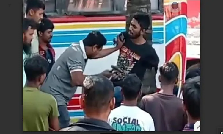 An unidentified young man. Qurban Ali accused the young man of stealing one of his buses.