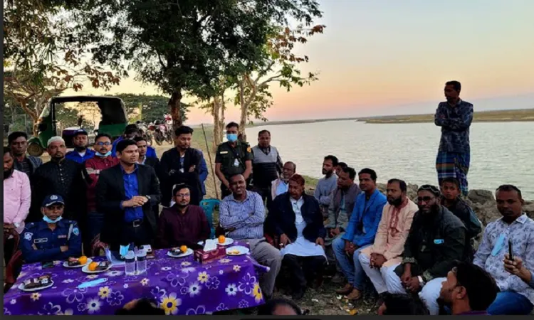 A public hearing was recently conducted on the banks of the haor north of Astma village in Joykals Union on Friday