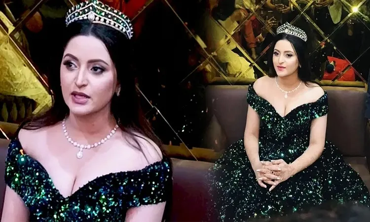 Pori Moni Sparks Controversy Over Dress at Narsingdi Salon Opening