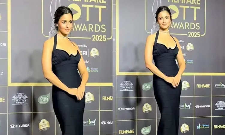 Alia Bhatt Stuns on Red Carpet in Vintage 1993 Herve Leger Black Gown