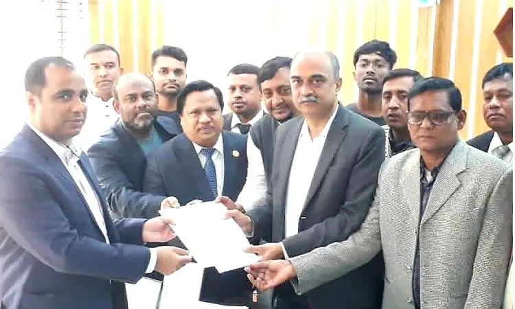 BNP nominated candidate Barrister Ragib Rouf Chowdhury collects nomination papers