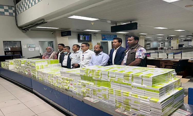 A total of 1,514 cartons of foreign cigarettes were confiscated by authorities.