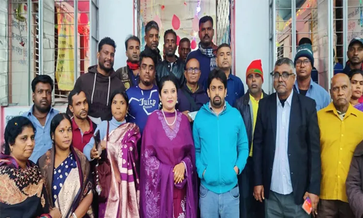 Christmas is being celebrated in a festive atmosphere in Paikgachha