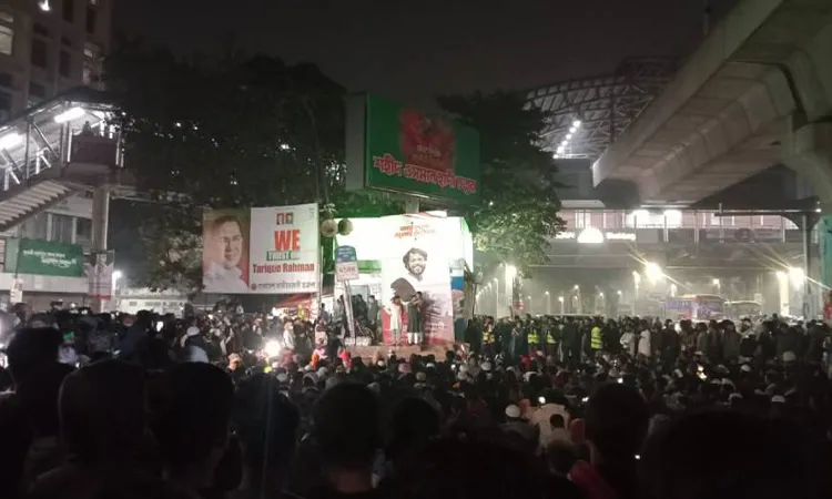 Inquilab Moncho Holds Overnight Sit-in at Shahbagh