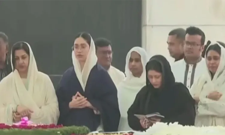 Zaima Rahman, Family Pay Emotional Tribute at Khaleda Zia’s Grave