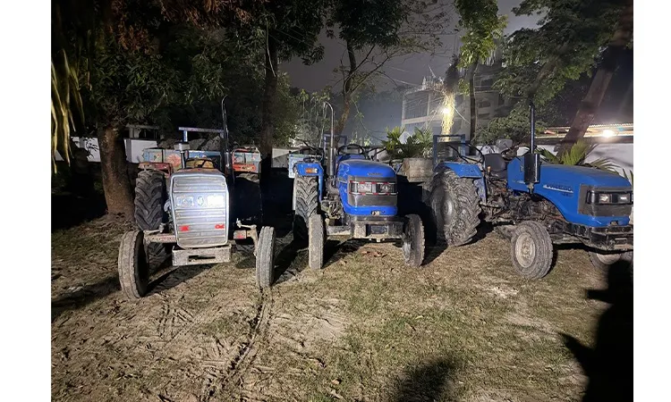 Prison sentence, tractor seized and excavator rendered useless in Daganbhuiyan soil cutting operation at night