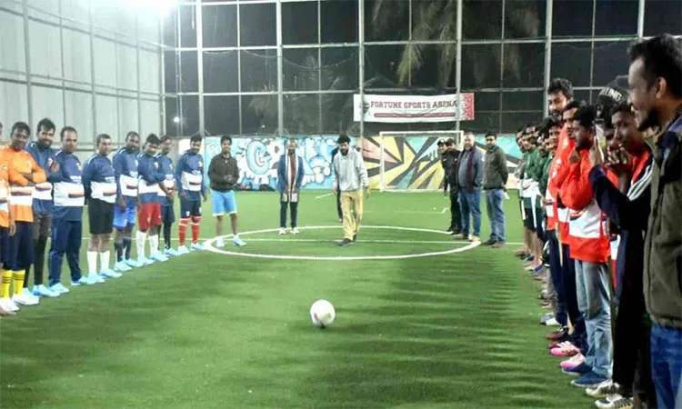 Journalists Kick Off Sagar-Runi Memorial Football Tournament in Chattogram
