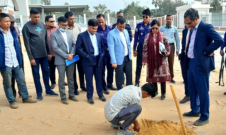 The team toured various areas, including Baidyatila, where they spoke with local residents and documented evidence of hill cutting.