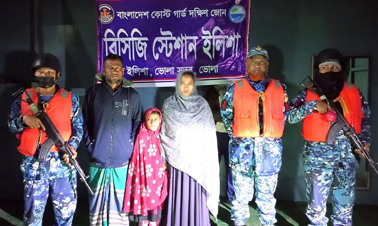 Coast Guard rescues child from Meghna River in Bhola