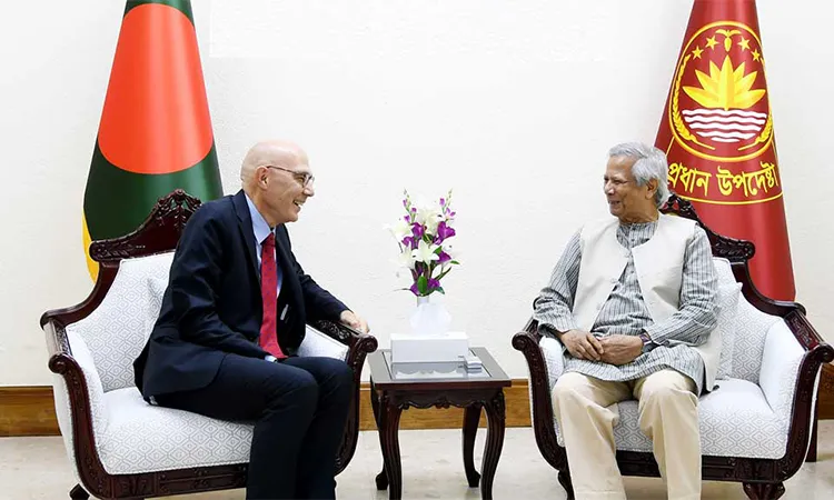 UN High Commissioner for Human Rights Volker Türk and Chief Adviser Prof. Muhammad Yunus: Photo collected