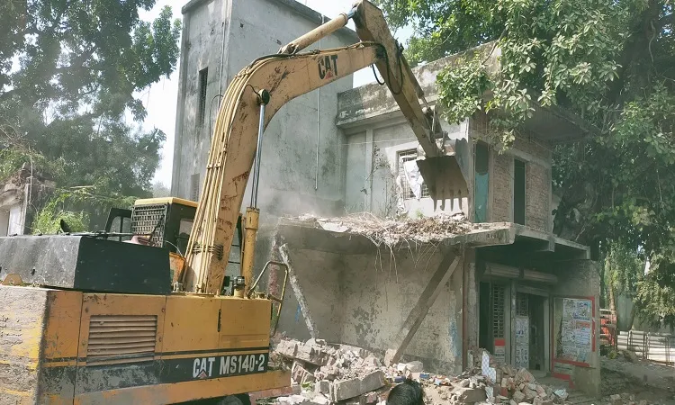 Paikgachha Upazila Awami League party office demolished