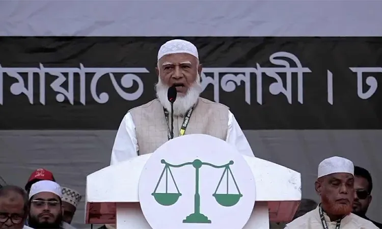 amaat chief Shafiqur Rahman has rejected the BNP’s Family Card proposal: Photo Ahmed Baizid