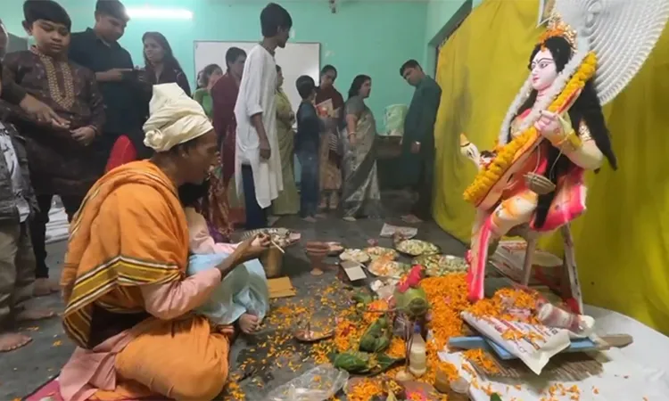 Saraswati Puja Celebrated at Temples and Schools in Pabna