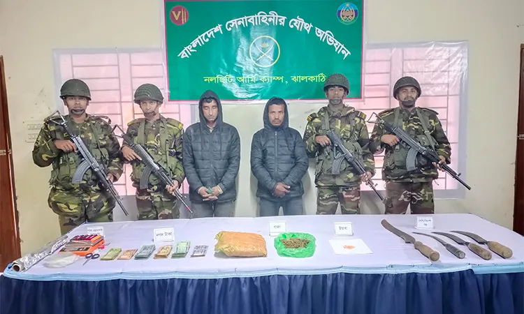 Joint Forces Arrest Two with Drugs and Weapons