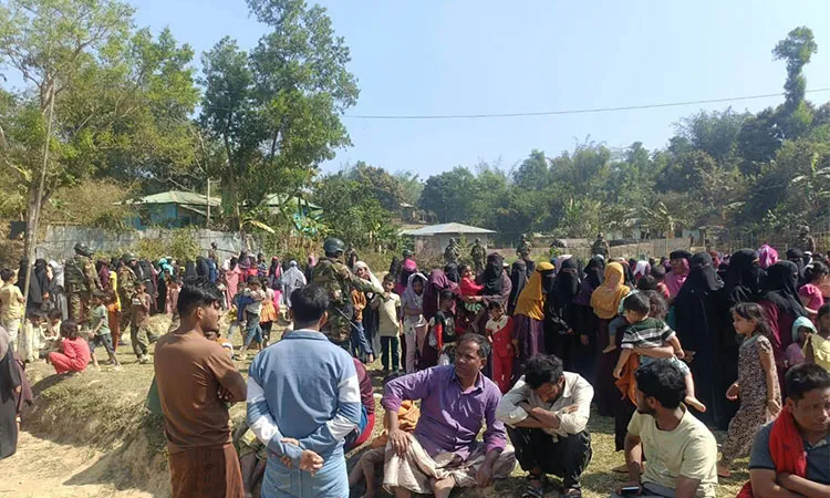 Rohingyas who escaped from the camp are detained by the joint forces. They are scattered in the city and village.