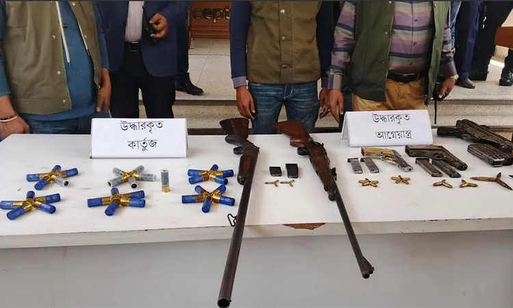Huge Cache of Foreign Arms Seized in Pabna; 3 ‘Hired Terrorists’ Arrested