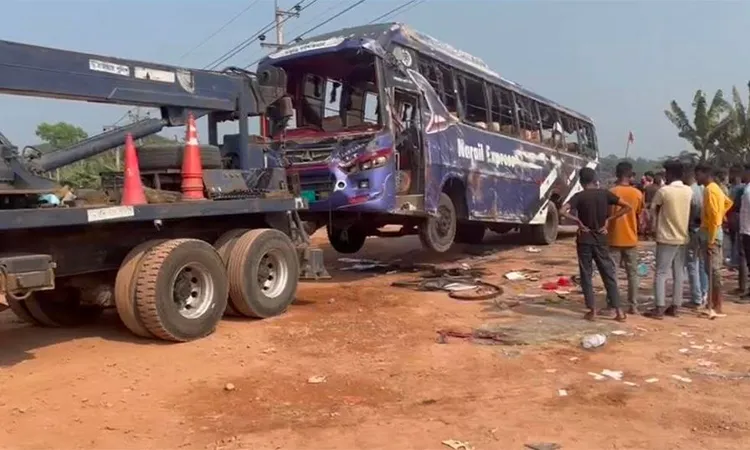 Two killed, 30 injured as passenger bus overturns in Bhanga, Faridpur
