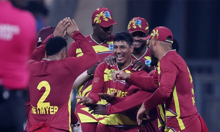 Motie and Chase bowled in tandem through the middle overs, sharing five wickets and choking England’s scoring.