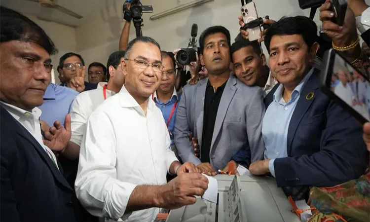 Tarique Rahman Casts Vote in 13th Parliamentary Election