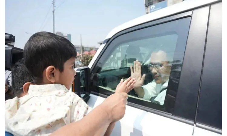 Tarique Rahman visits various centers in Dhaka-17 constituency