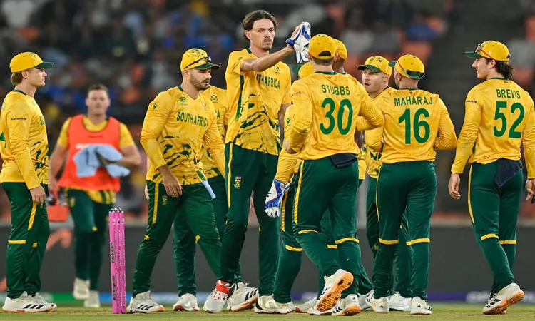 Marco Jansen’s four-wicket haul South Africa to a dominant T20 World Cup win.
