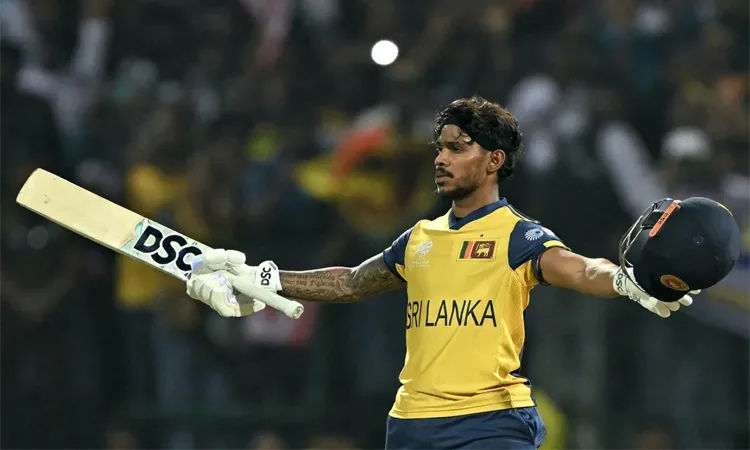 Pathum Nissanka celebrates his second T20I century: Photo collected