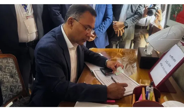 Tarique Rahman is the leader of parliament and the prime minister