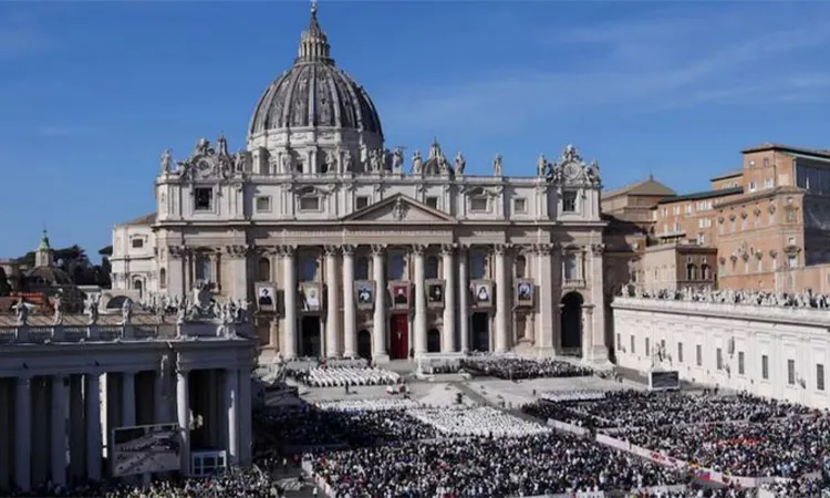 Scenes from a special prayer meeting held at the Vatican. Photo: Reuters