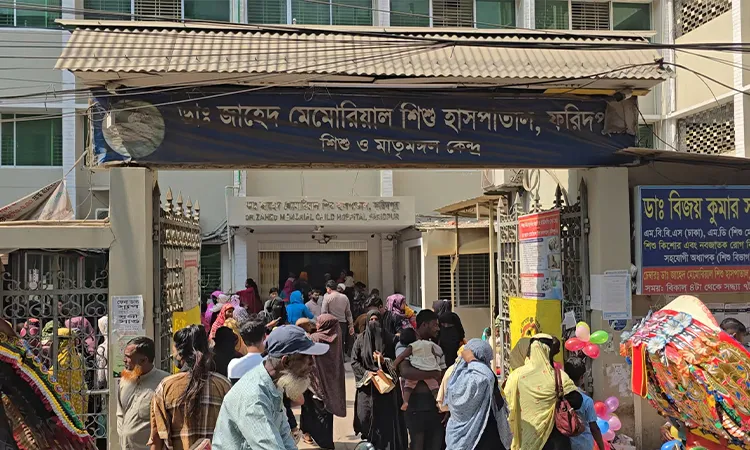 Sudden weather changes have increased seasonal illnesses among children in Faridpur.