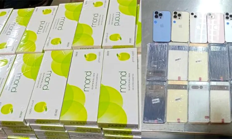 Customs officials seized 270 cartons of foreign cigarettes and 15 mobile phones: Photo Chattogram Bureau