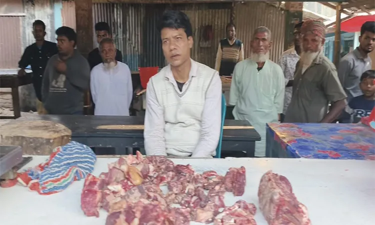 Meat Trader Fined Tk 10,000 for Selling Rotten Beef in Kurigram