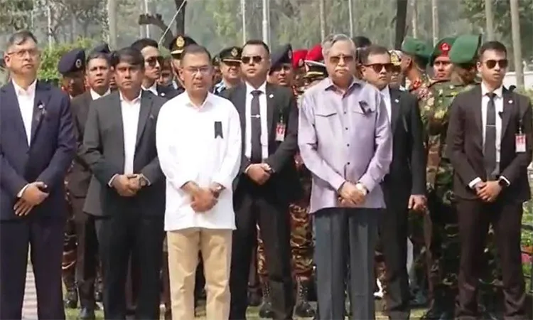 President and PM Pay Tribute to Pilkhana Martyrs at Banani