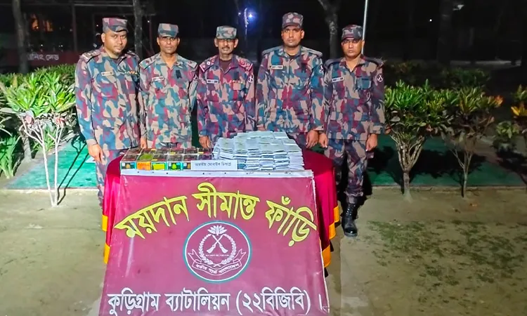 BGB Seizes Smuggled Indian Goods Worth Tk 46 Lakh in Kurigram
