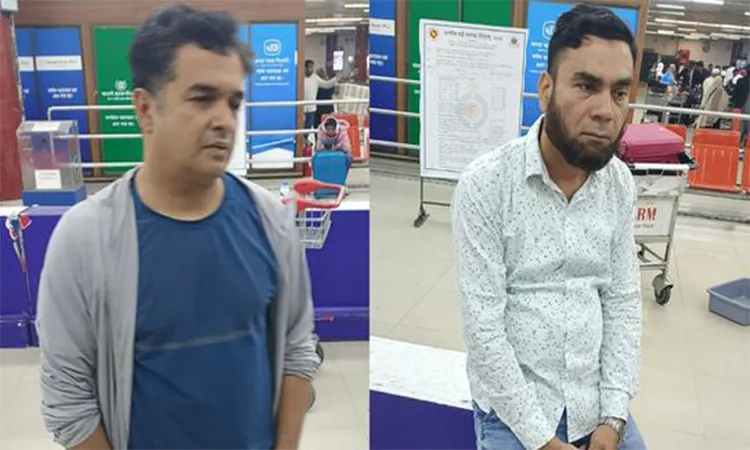 2 arrested with gold and foreign currency worth Tk 5 crore in Shahjalal