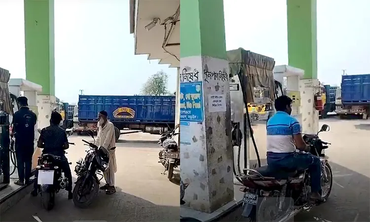 On Friday (March 6), long queues were seen at petrol pumps across Narail and Lohagara.