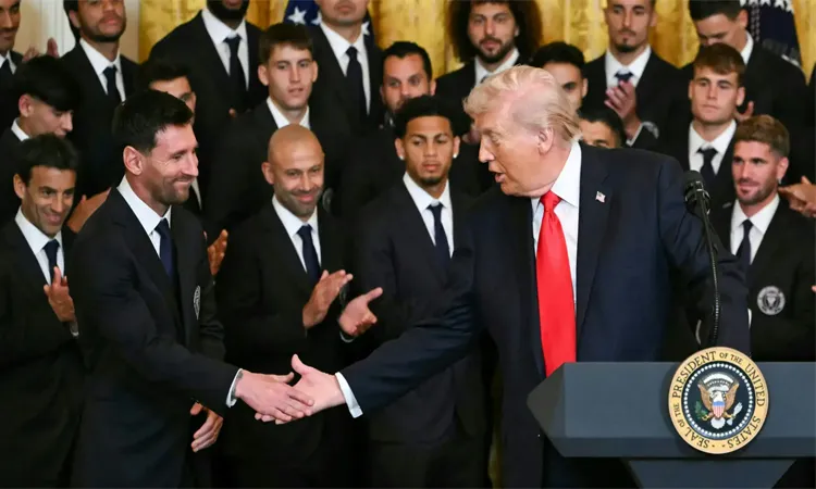 Trump praised Messi, saying, “Leo, you came in and you won, and that’s something very hard to do.