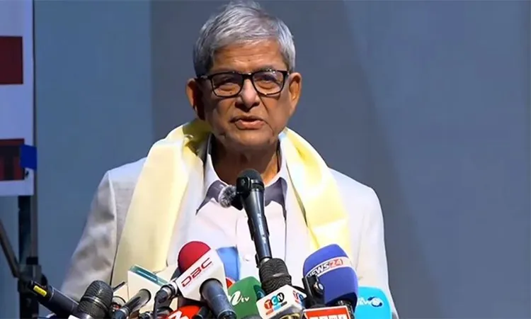 Mirza Fakhrul Accuses Sheikh Hasina of Destabilizing Bangladesh