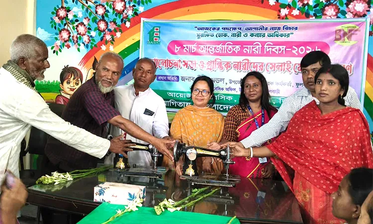 A total of 10 marginalized women received sewing machines after completing three months of training.
